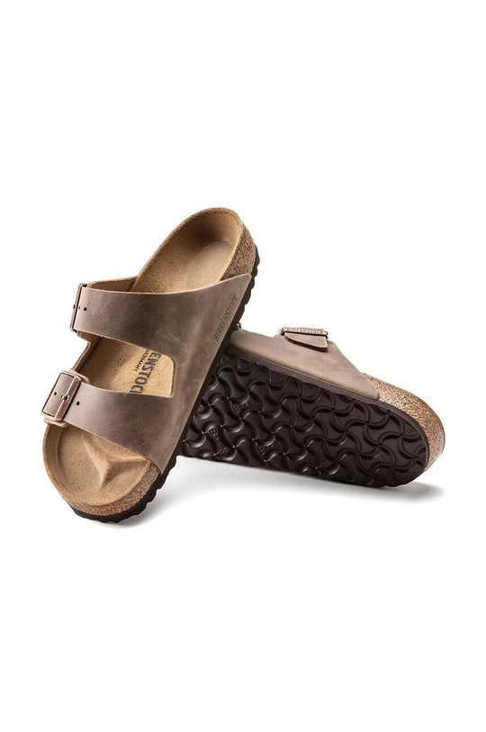 Birkenstock usnjeni natikači Arizona