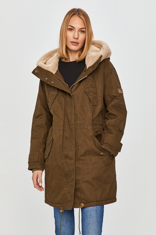 zielony Pepe Jeans - Parka Linda Damski