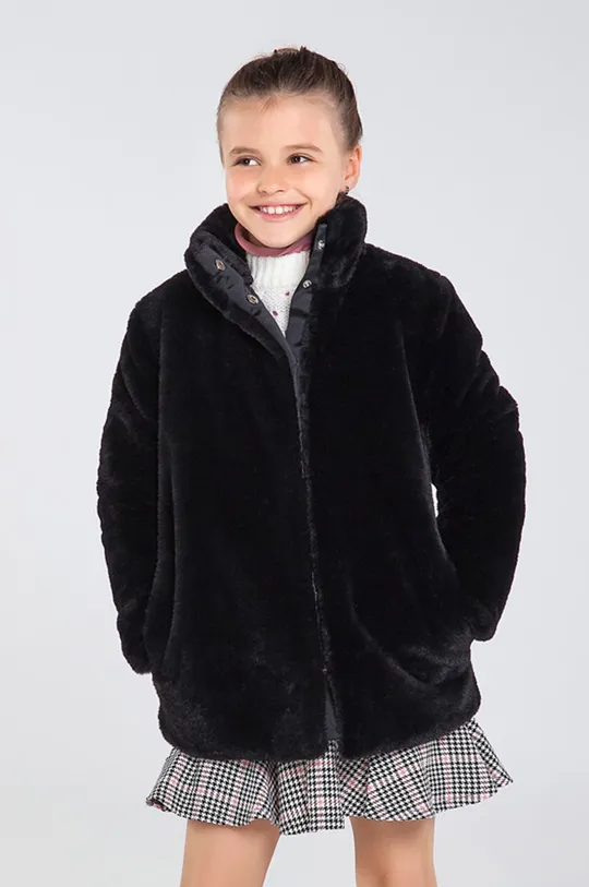 Mayoral - Detský kabát 128-167 cm čierna