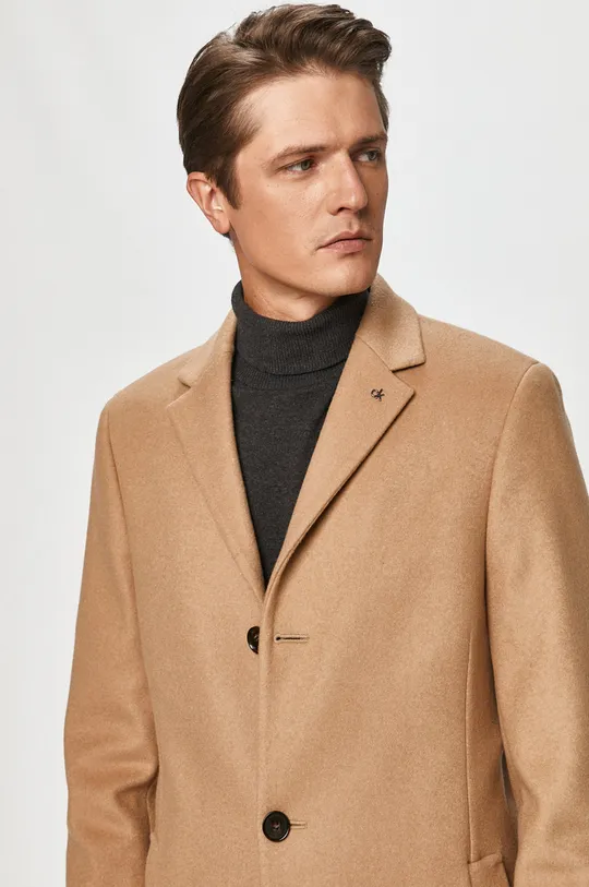 béžová Calvin Klein - Kabát
