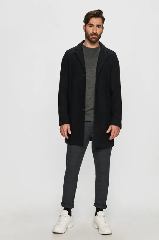 Tailored & Originals - Kabát fekete