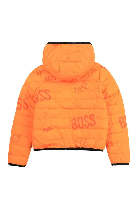 Boss - Detská páperová bunda 164-176 cm oranžová