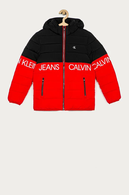 czerwony Calvin Klein Jeans - Kurtka dziecięca 140-176 cm IB0IB00653 Chłopięcy