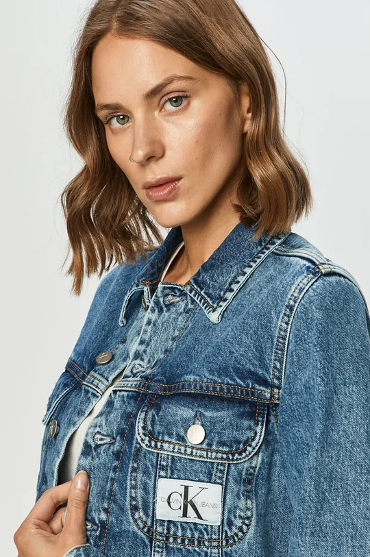modrá Calvin Klein Jeans - Rifľová bunda Dámsky