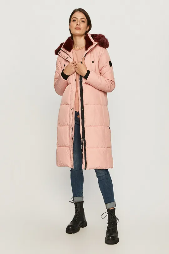 Desigual - Rövid kabát rózsaszín