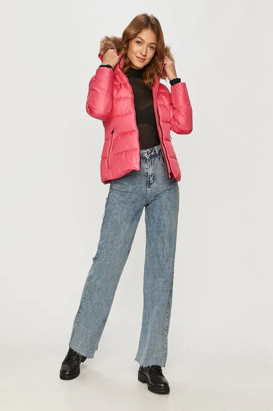 Calvin Klein - Пухова куртка рожевий