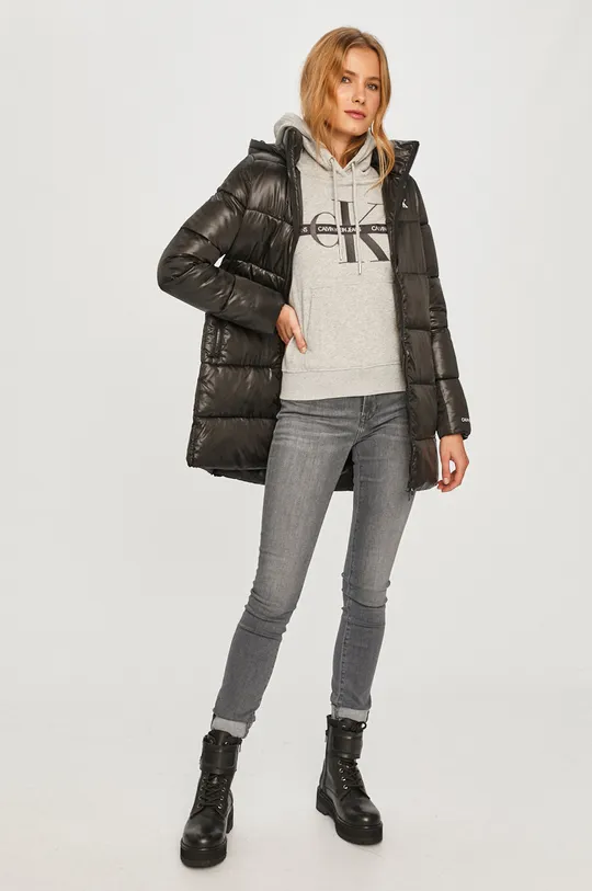 Calvin Klein Jeans - Rövid kabát fekete