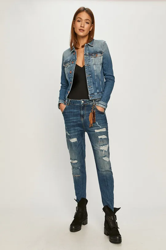 Tommy Jeans - Джинсова куртка блакитний