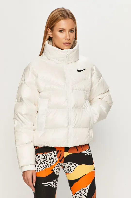 biela Nike Sportswear - Páperová bunda Dámsky