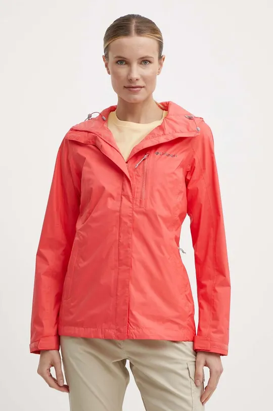 rosso Columbia giacca da esterno Pouring Adventure II Donna