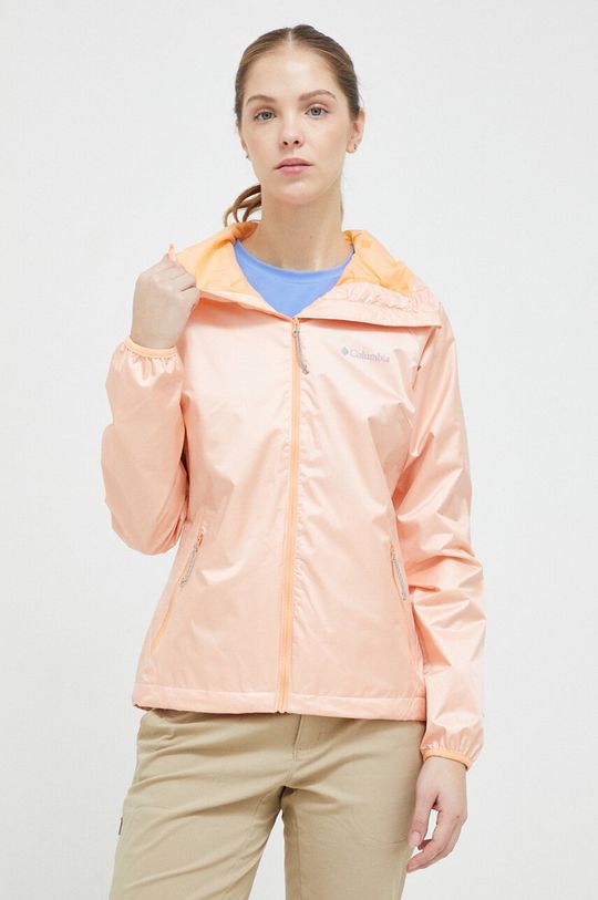 Nepromokavá bunda Columbia Ulica Jacket jasně oranžová
