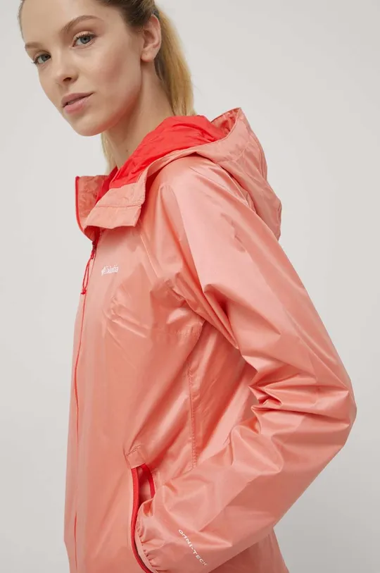 πορτοκαλί Αδιάβροχο μπουφάν Columbia Ulica Jacket Γυναικεία