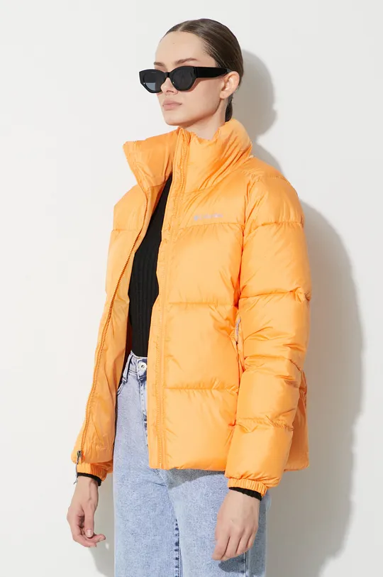 orange Columbia jacket Puffect Jacket