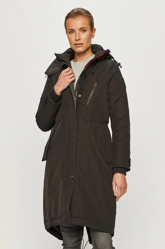 czarny G-Star Raw - Parka D16750.A281.990 Damski