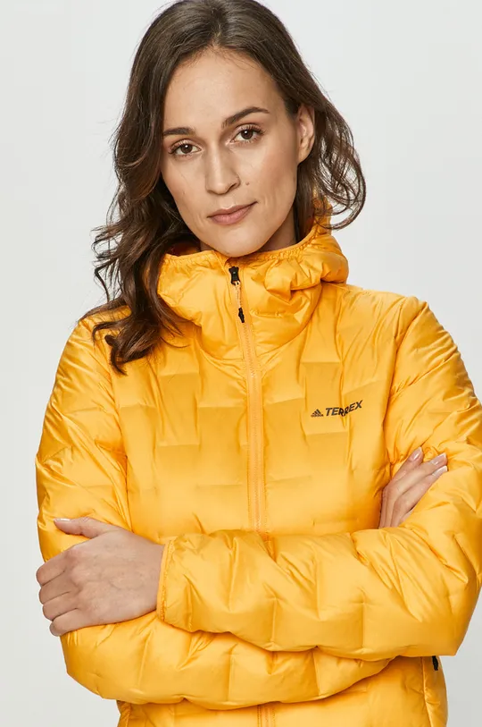 жовтий adidas Performance - Пухова куртка FT6960
