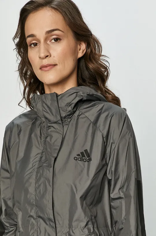 sivá adidas Performance - Bunda GE6111