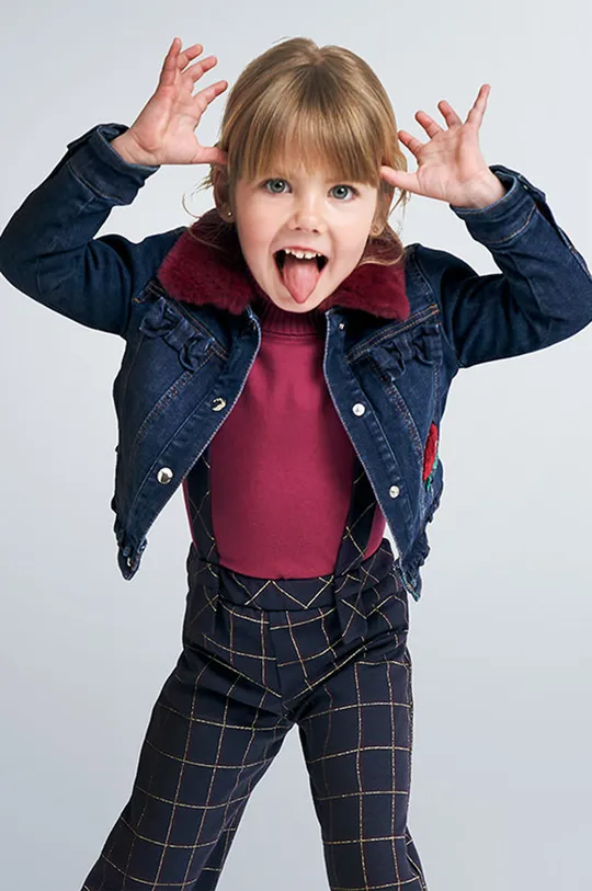 блакитний Mayoral - Дитяча джинсова куртка 92-134 cm Для дівчаток