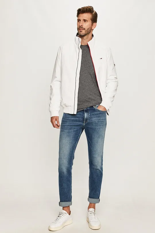 Tommy Jeans - Rövid kabát fehér
