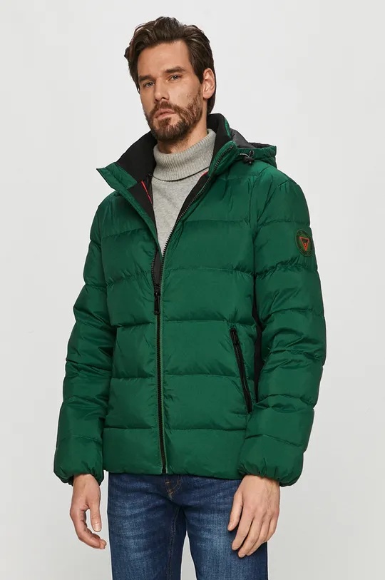 зелений Guess - Пухова куртка Чоловічий