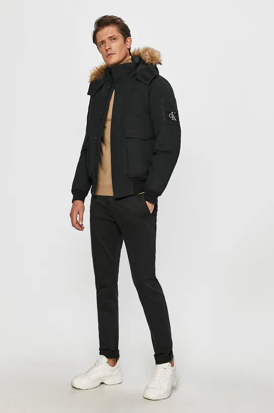Calvin Klein Jeans - Páperová bunda čierna