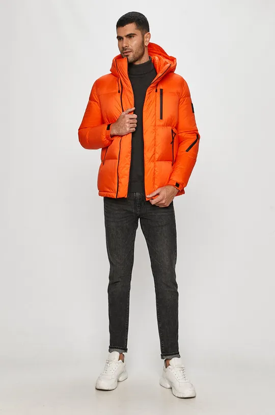 Calvin Klein Jeans - Páperová bunda oranžová