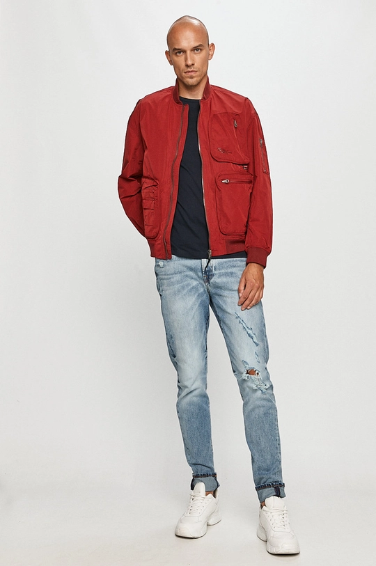 Pepe Jeans - Kurtka bomber Andy czerwony