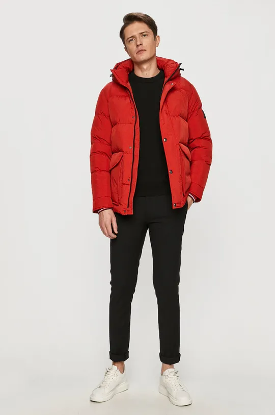 Tommy Hilfiger - Пуховая куртка красный