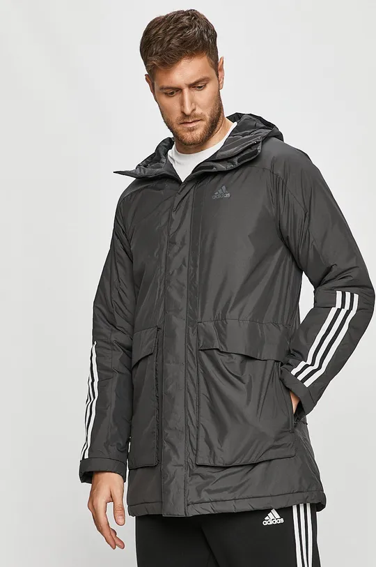 сірий adidas Performance - Куртка GE9998 Чоловічий