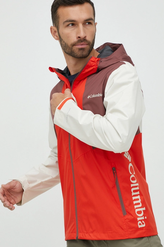 červená Turistická bunda Columbia Inner Limits II Jacket Pánsky