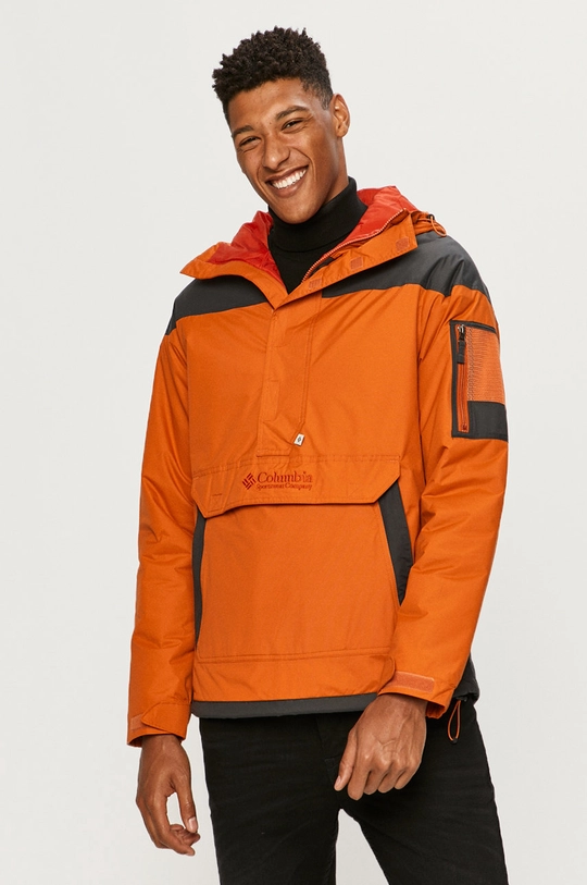 orange Columbia jacket Men’s