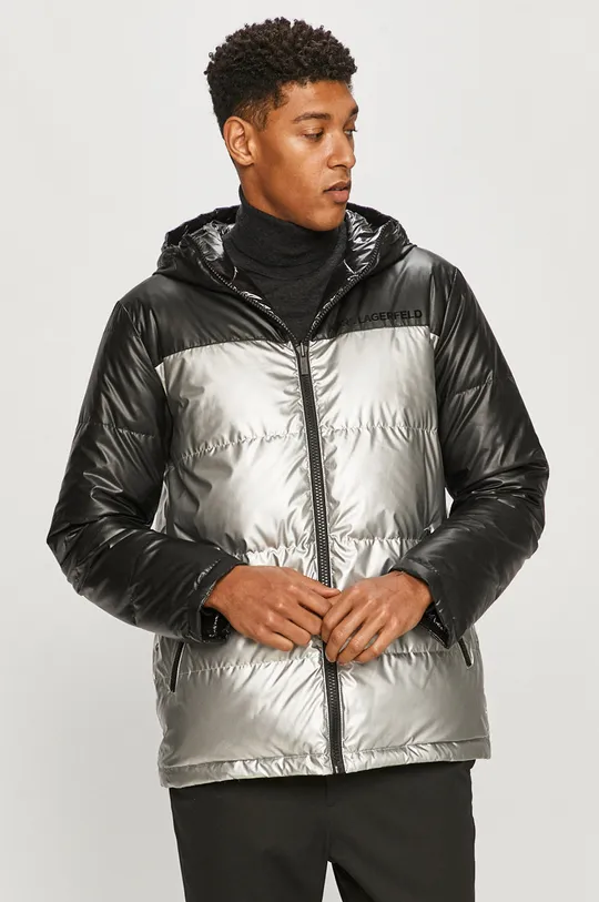 Karl Lagerfeld - Двостороння куртка срібний