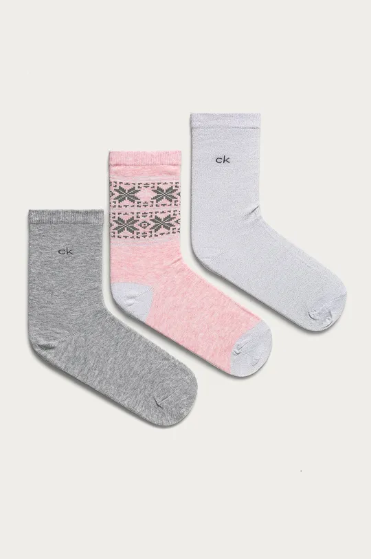 biela Calvin Klein - Ponožky (3-pak) Dámsky