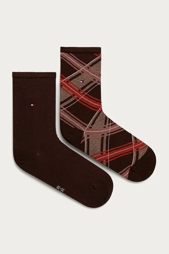 hnedá Tommy Hilfiger - Ponožky (2-pak) Dámsky