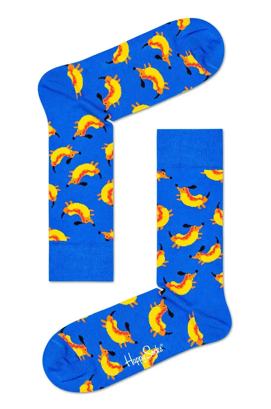 Happy Socks - Ponožky Hot Dog (2-pak) tmavomodrá