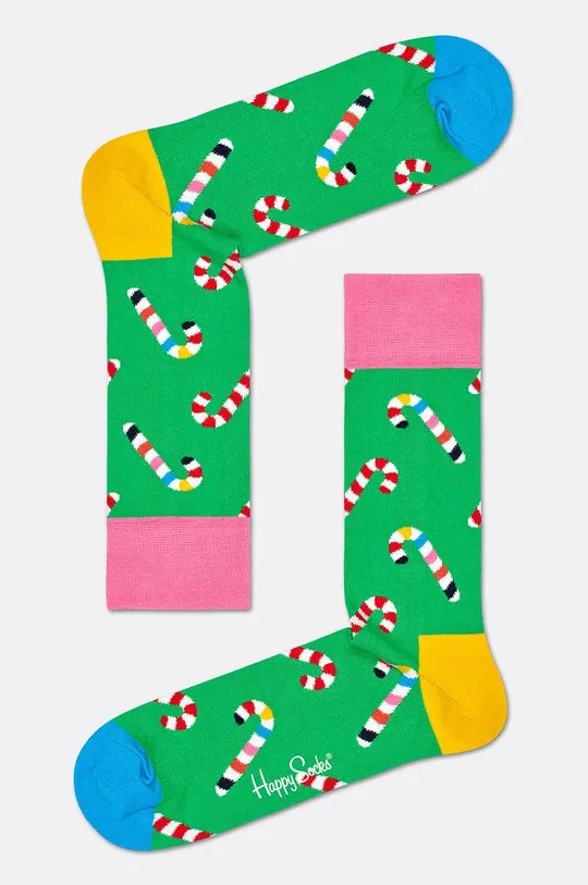 Happy Socks - Skarpetki Holiday (3-pack) 86 % Bawełna, 2 % Elastan, 12 % Poliamid