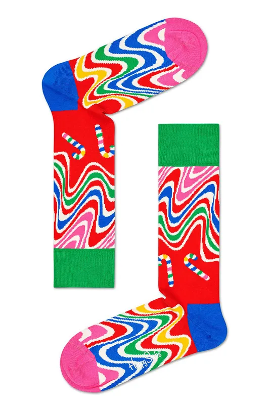 viacfarebná Happy Socks - Ponožky Psychedelic Candy Can (4-pak)