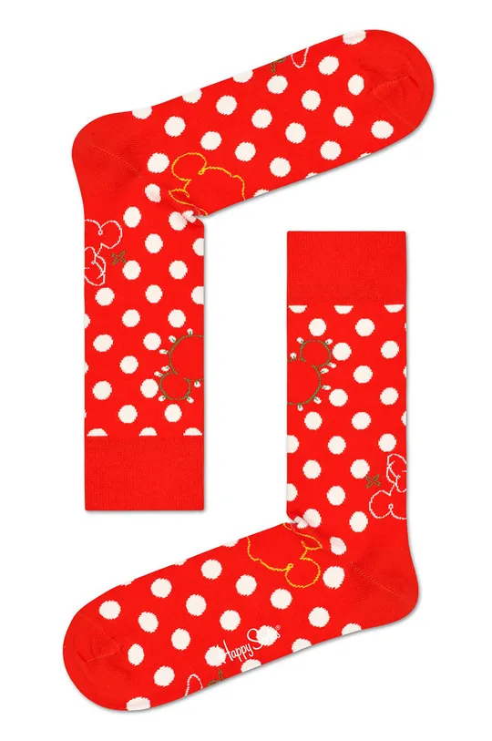 червоний Happy Socks - Шкарпетки X DISNEY Twinkle Жіночий