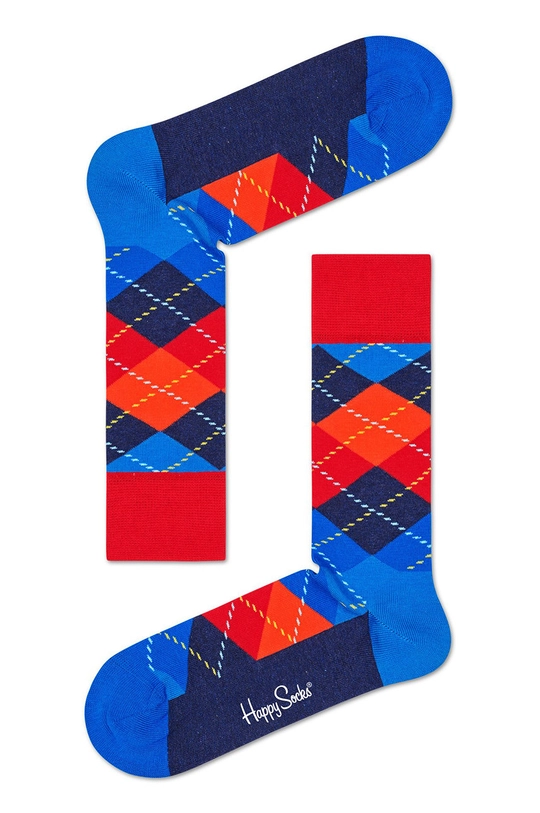 tmavomodrá Happy Socks - Ponožky Argyle Dámsky