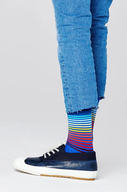 Happy Socks - Skarpetki Half Stripe Sock multicolor