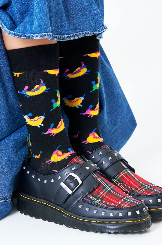 Happy Socks - Ponožky Hot Dog Dog Sock čierna