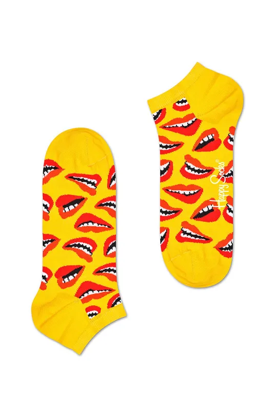 žltá Happy Socks - Členkové ponožky Lips Low Sock Dámsky