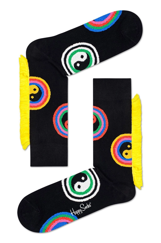 czarny Happy Socks - Skarpetki Mane Yin/Yang Sock Damski