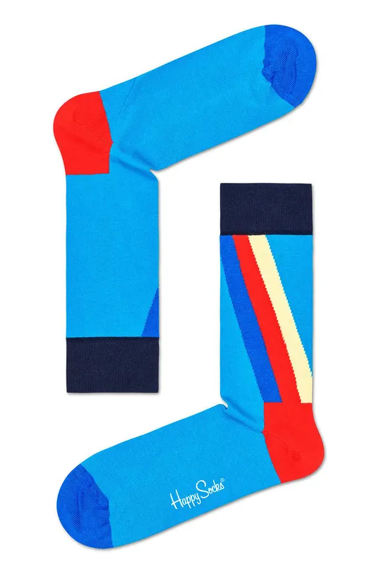 modrá Happy Socks - Ponožky Retro Stripe Dámsky