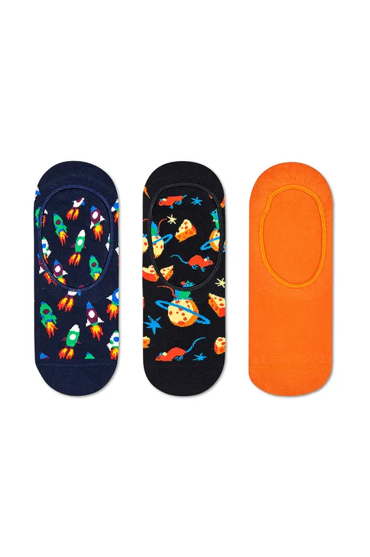 viacfarebná Happy Socks - Členkové ponožky Rocket Liner Sock (3-pak) Dámsky