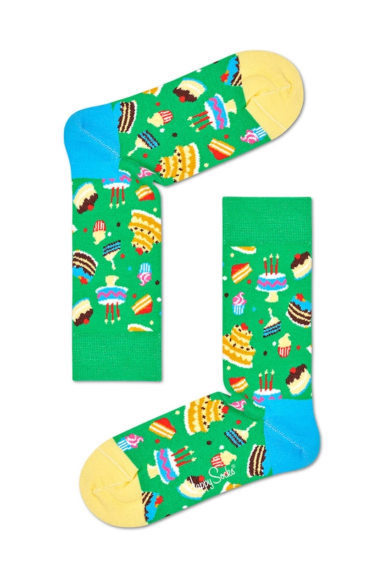 zelená Happy Socks - Ponožky Happy Birthday (3-pak)