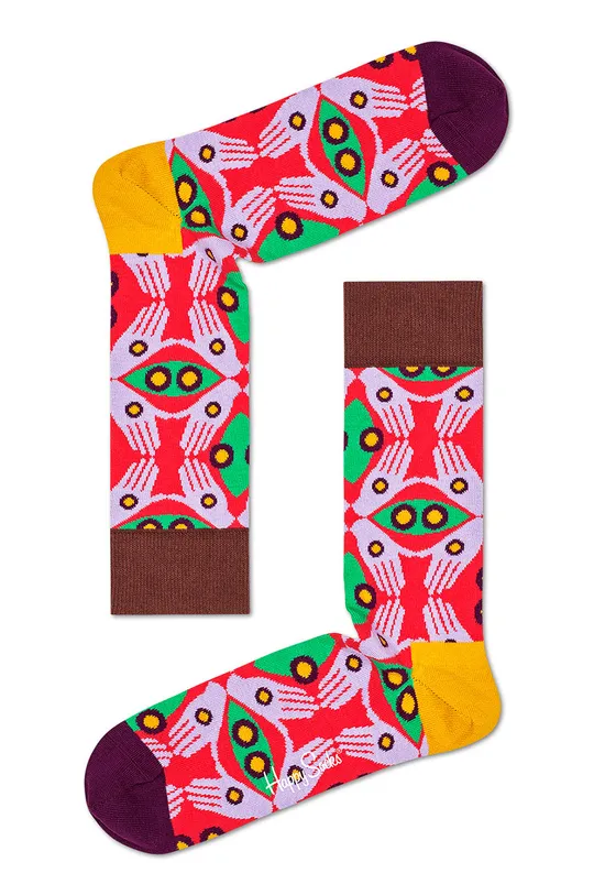 Happy Socks - Ponožky Abstract Print (3-pak) viacfarebná