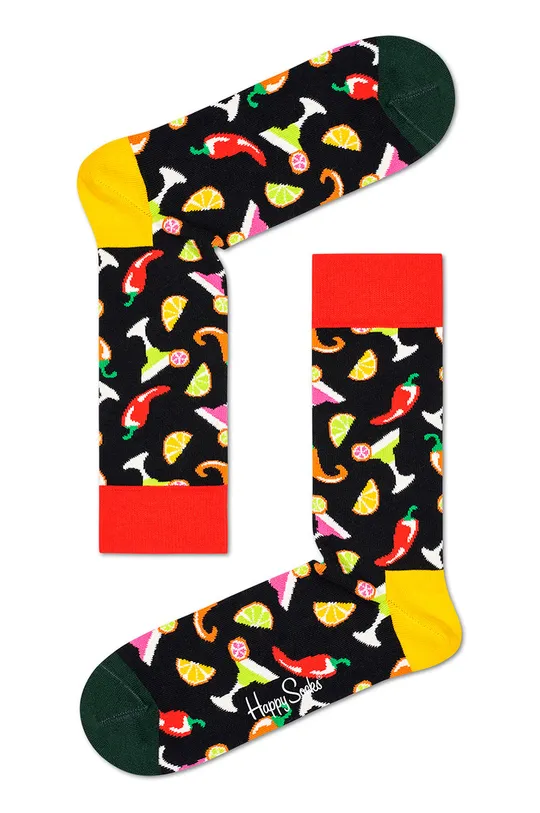 Happy Socks - Ponožky Taco (2-pak)  86% Bavlna, 2% Elastan, 12% Polyamid