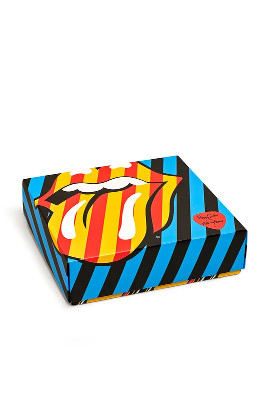 Happy Socks - Ponožky Giftbox x Rolling Stones (3-pak) viacfarebná