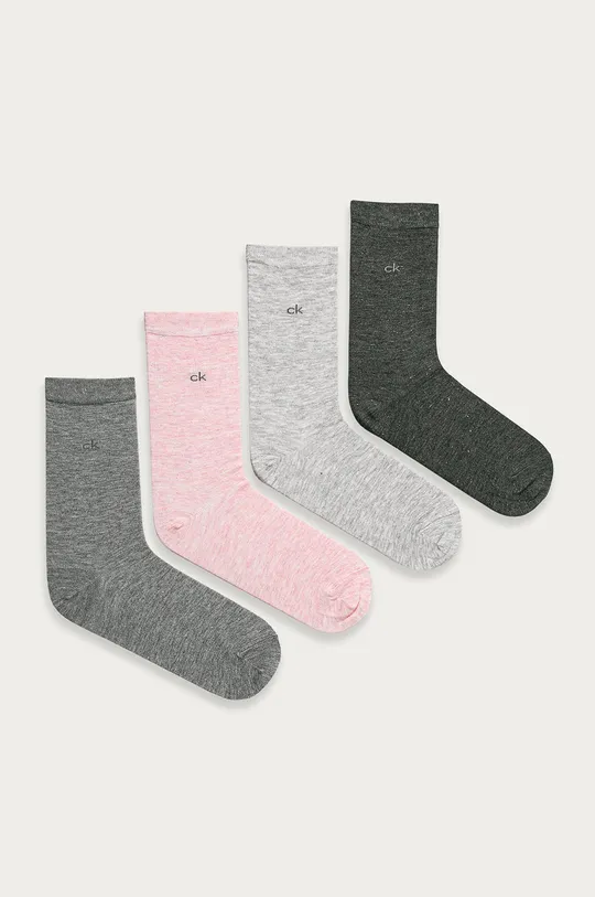 ružová Calvin Klein - Ponožky (4-pak) Dámsky