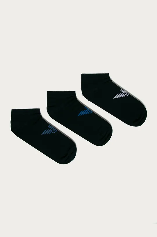 tmavomodrá Emporio Armani - Členkové ponožky (3-pak) Pánsky